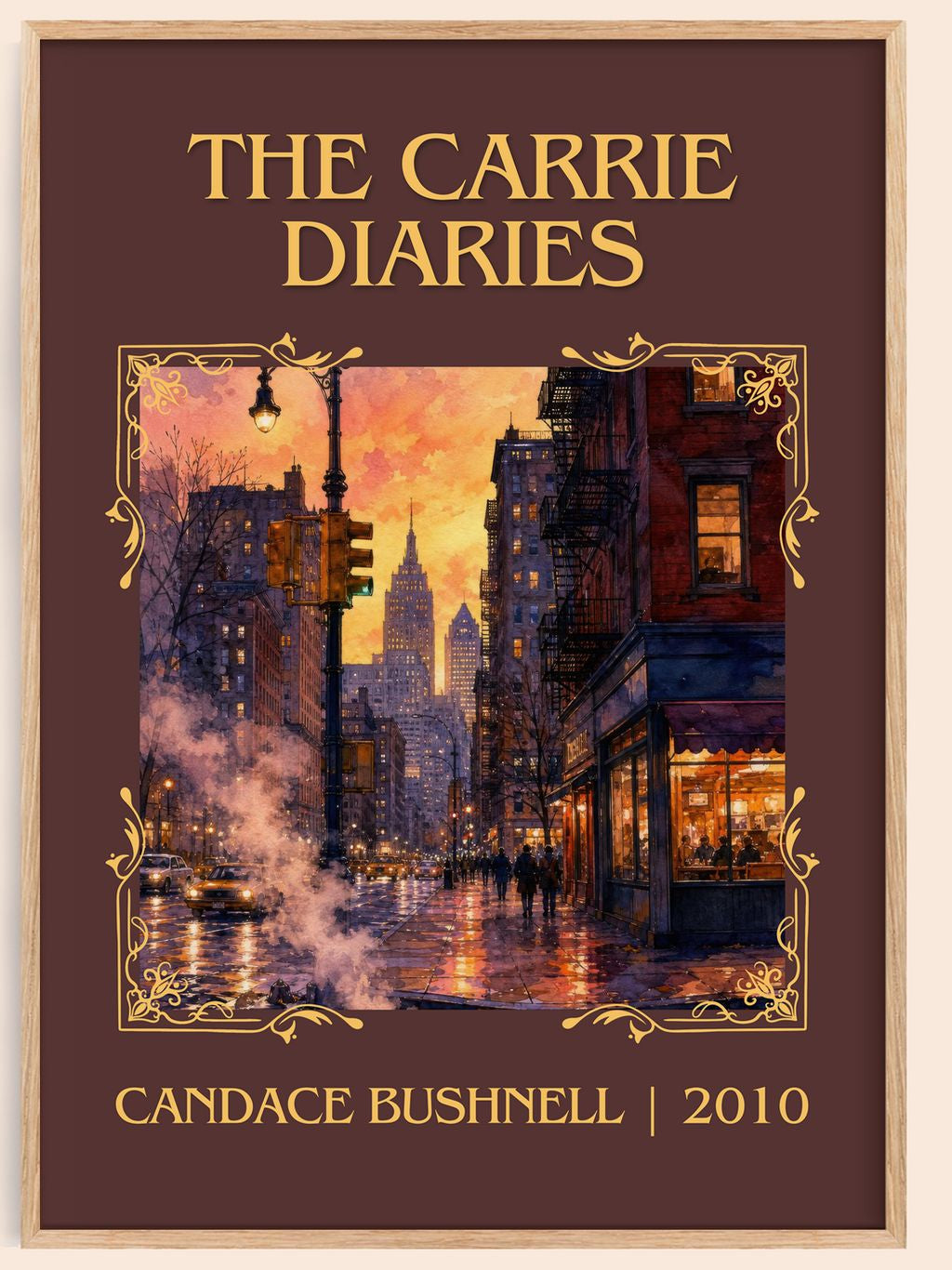 The Carrie diaries Classic Book Art Print by Candace Bushnell – book poster