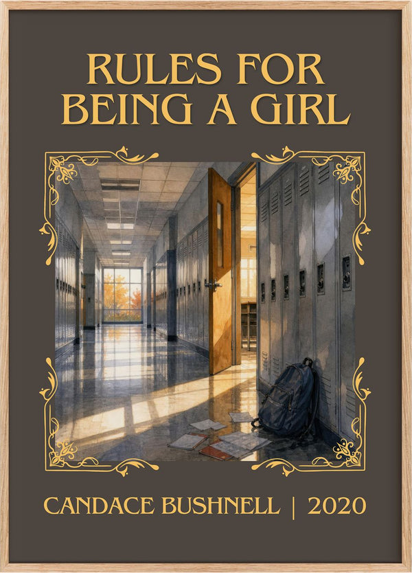 Rules for Being a Girl Classic Book Art Print by Candace Bushnell