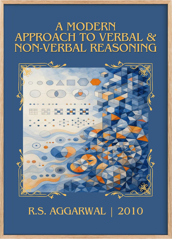 A Modern Approach to Verbal & Non-Verbal Reasoning Classic Book Art Print by R.S. Aggarwal