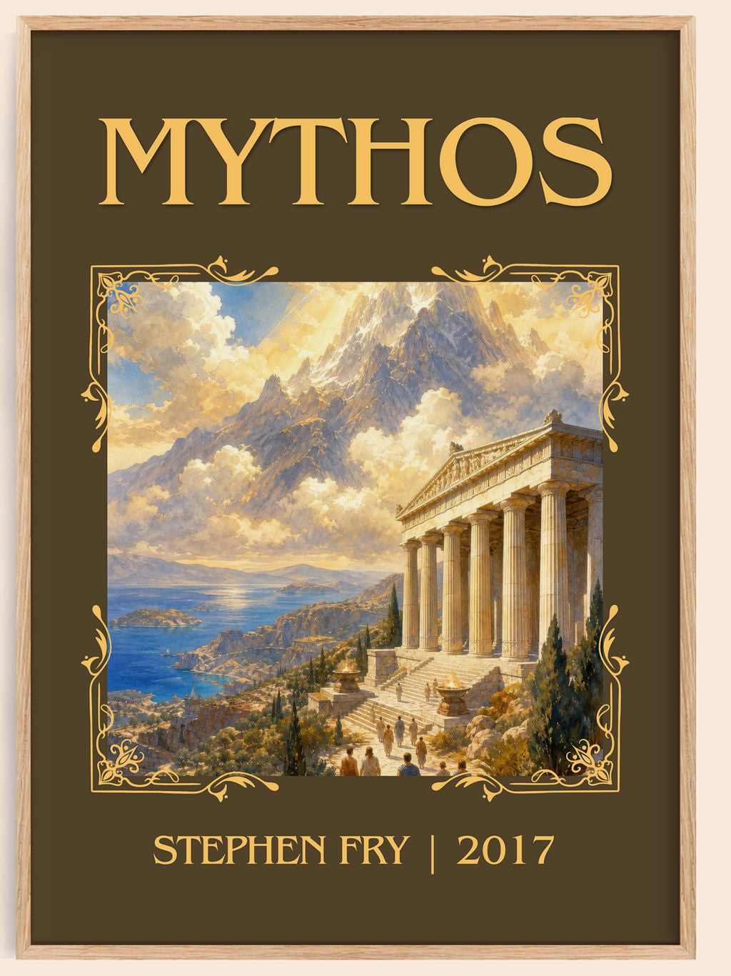 Mythos Classic Book Art Print by Stephen Fry – book poster