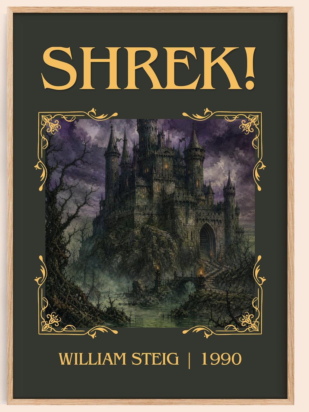 Shrek! Classic Book Art Print by William Steig – book poster