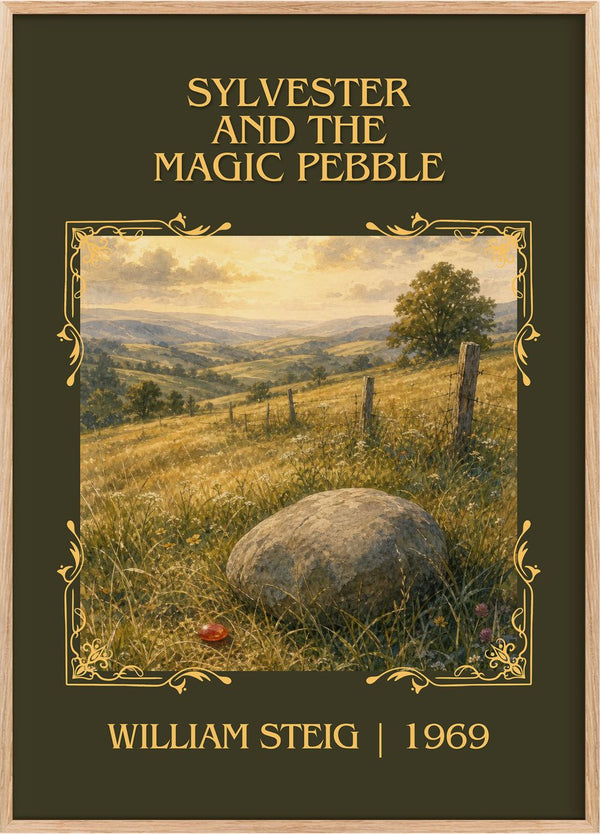Sylvester and the magic pebble Classic Book Art Print by William Steig