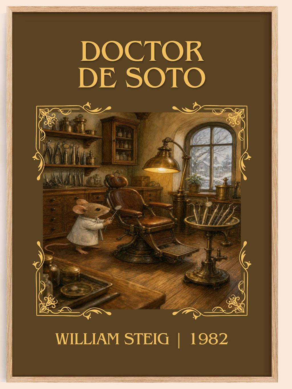 Doctor De Soto Classic Book Art Print by William Steig – book poster
