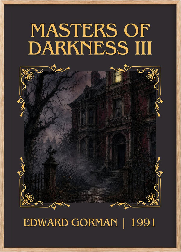 Masters of Darkness III Classic Book Art Print by Edward Gorman