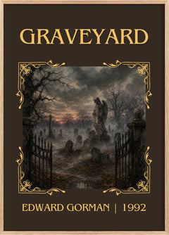 Graveyard Classic Book Art Print by Edward Gorman