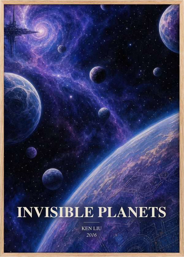 Invisible Planets Book Watercolour Illustration by K. Liu