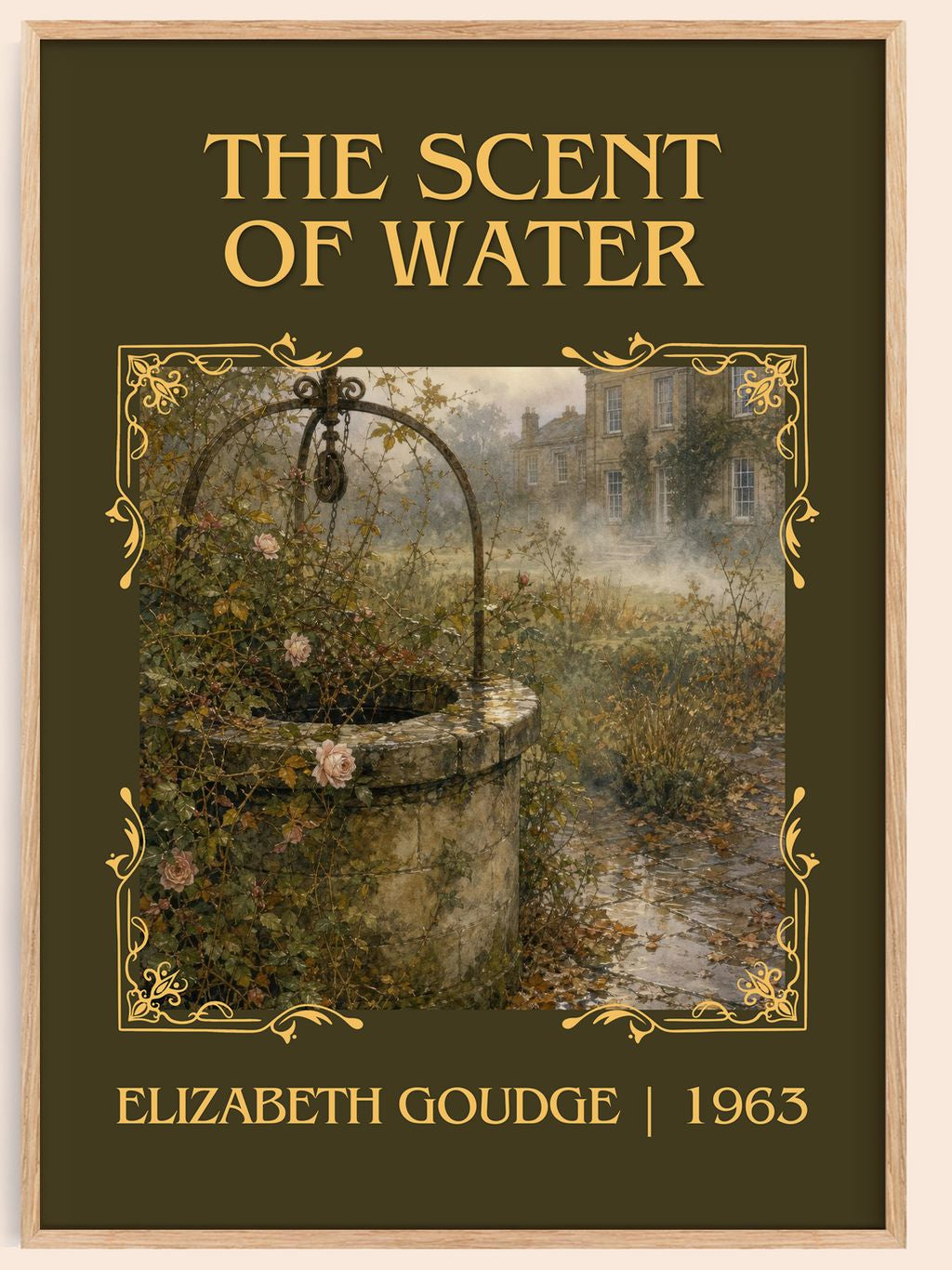 The Scent of Water Classic Book Art Print by Elizabeth Goudge – book poster