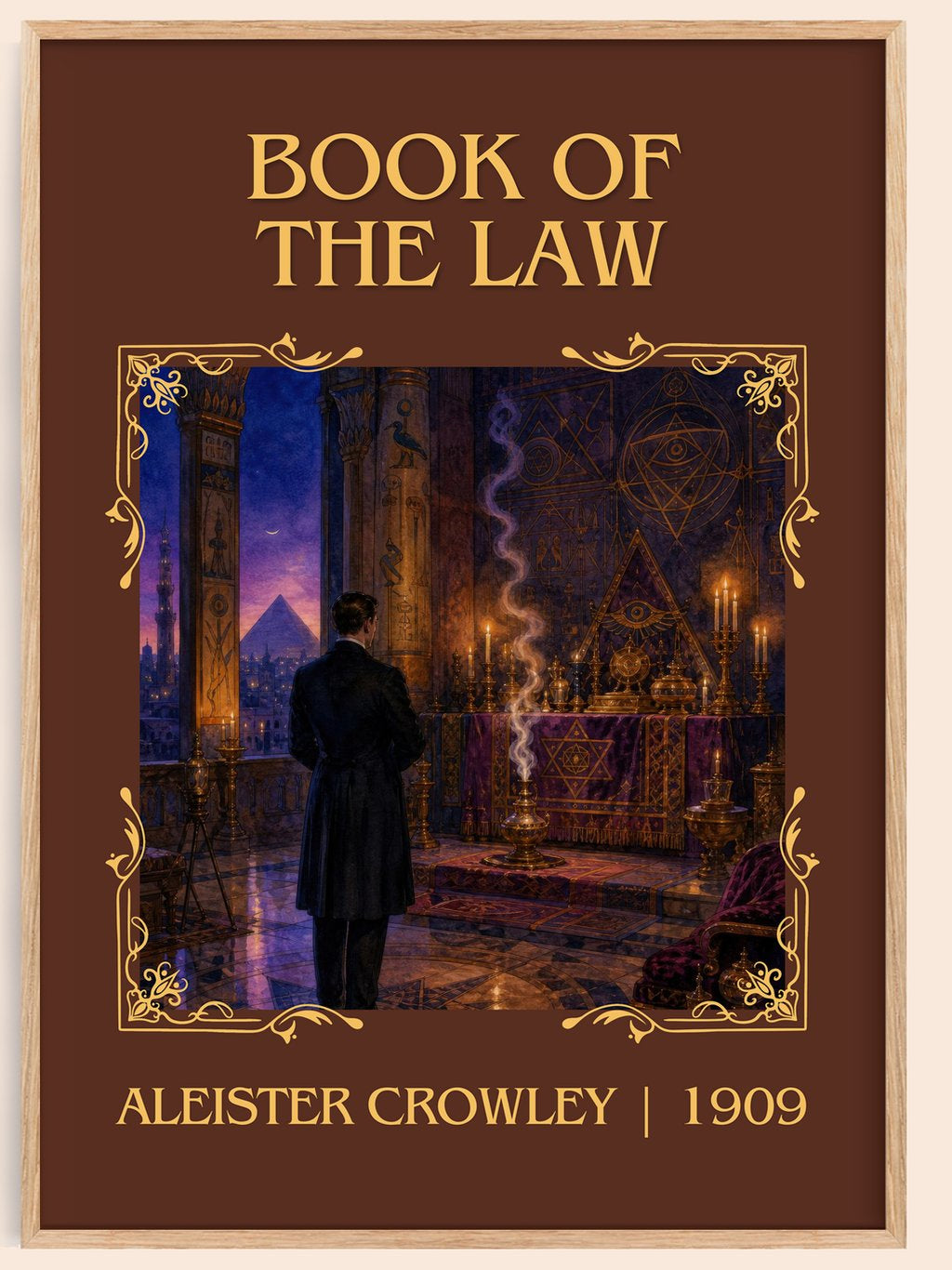 Book of the Law Classic Book Art Print by Aleister Crowley – book poster