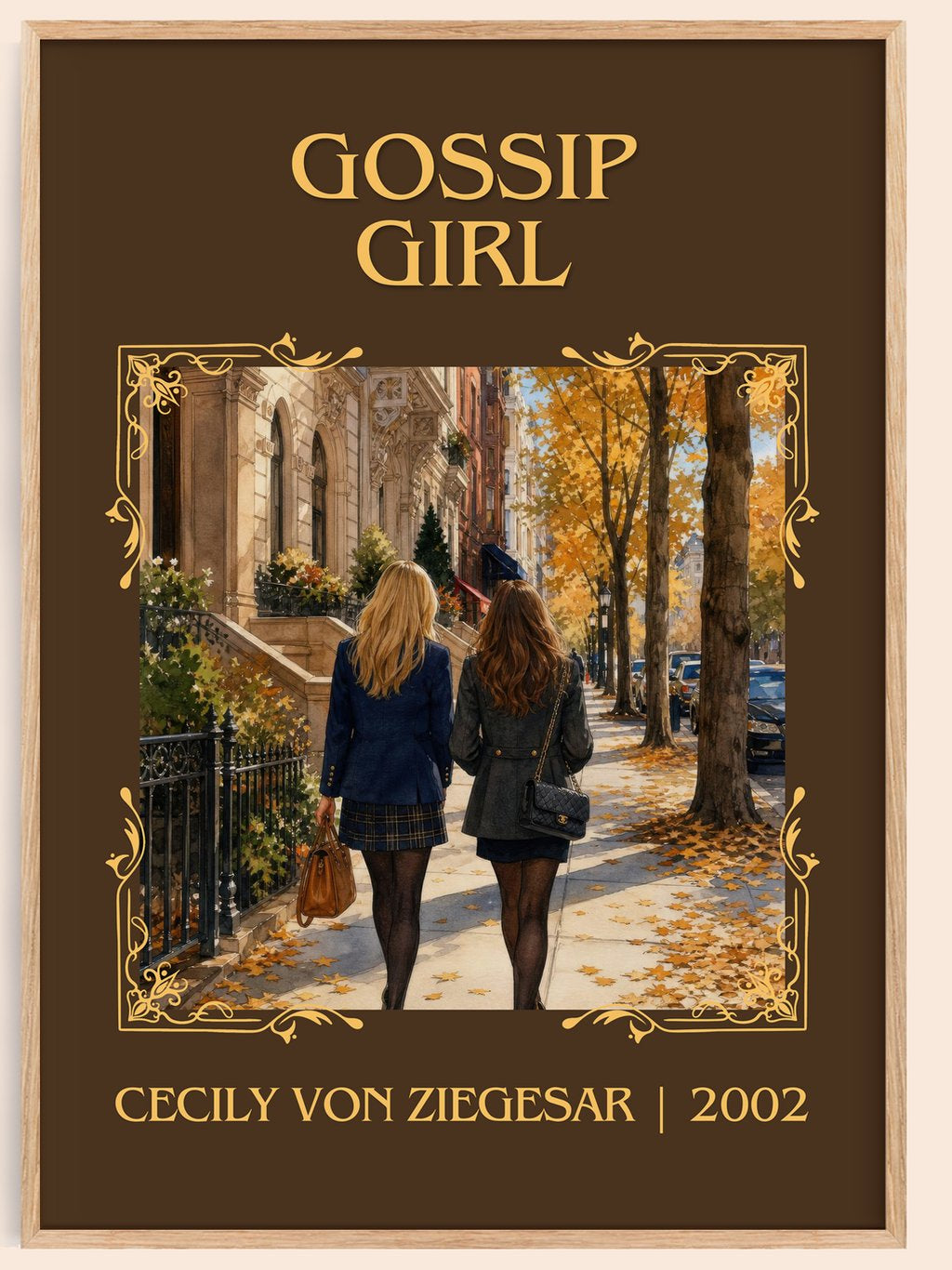 Gossip Girl Classic Book Art Print by Cecily von Ziegesar – book poster