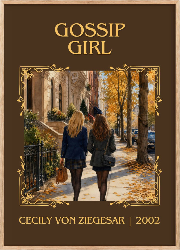 Gossip Girl Classic Book Art Print by Cecily von Ziegesar