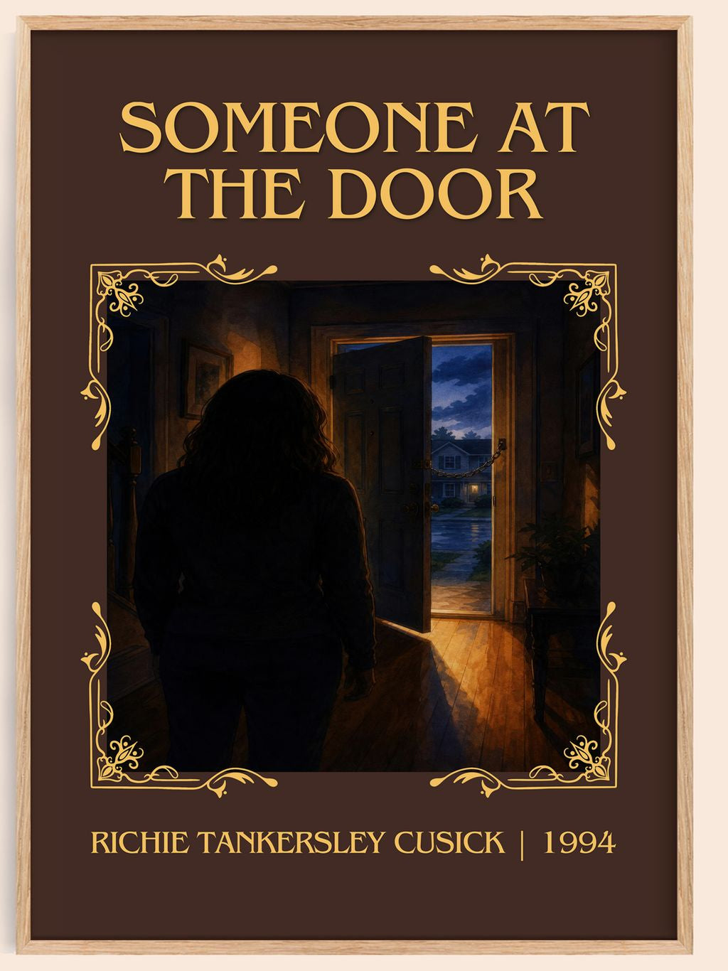 Someone at the door Classic Book Art Print by Richie Tankersley Cusick – book poster