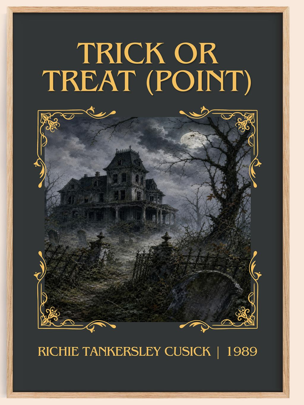 Trick or Treat (Point) Classic Book Art Print by R. Cusick – book poster