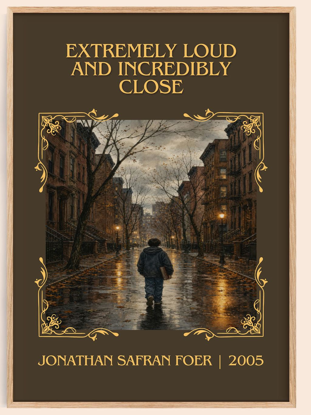Extremely Loud and Incredibly Close Classic Book Art Print by J. Foer – book poster