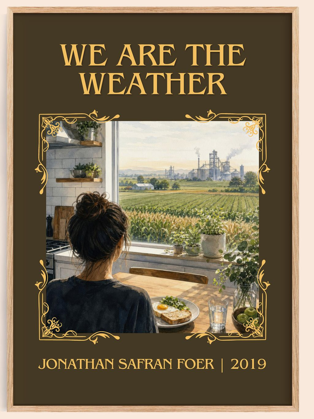 We are the weather Classic Book Art Print by Jonathan Safran Foer – book poster
