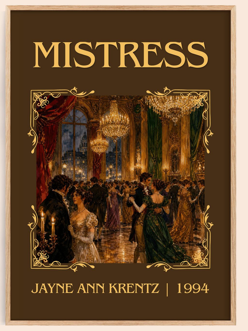 Mistress Classic Book Art Print by Jayne Ann Krentz – book poster
