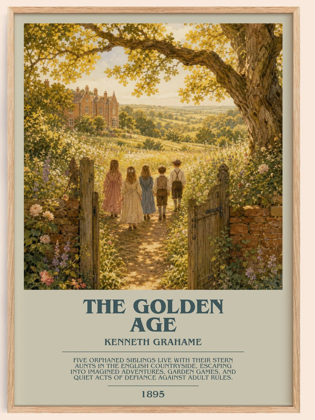 The Golden Age Bookish Wall Art by Kenneth Grahame