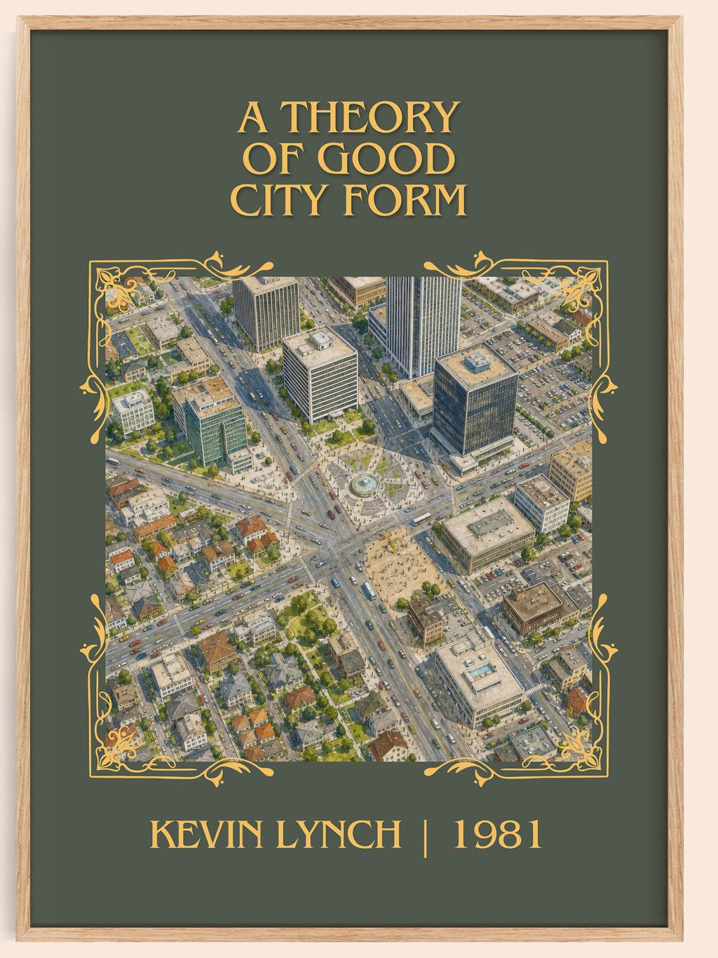 A Theory of Good City Form Classic Book Art Print by Kevin Lynch – book poster