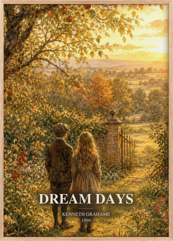 Dream Days Book Watercolour Illustration by Kenneth Grahame