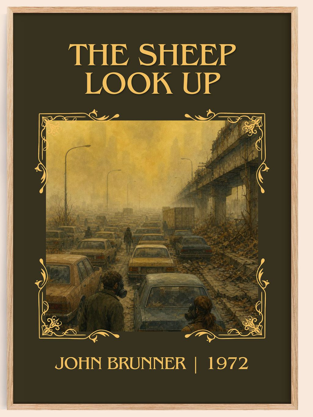 The Sheep Look Up Classic Book Art Print by John Brunner – book poster