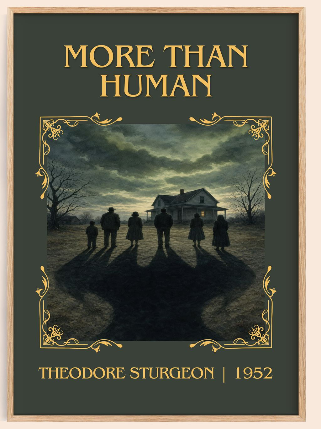 More Than Human Classic Book Art Print by Theodore Sturgeon – book poster