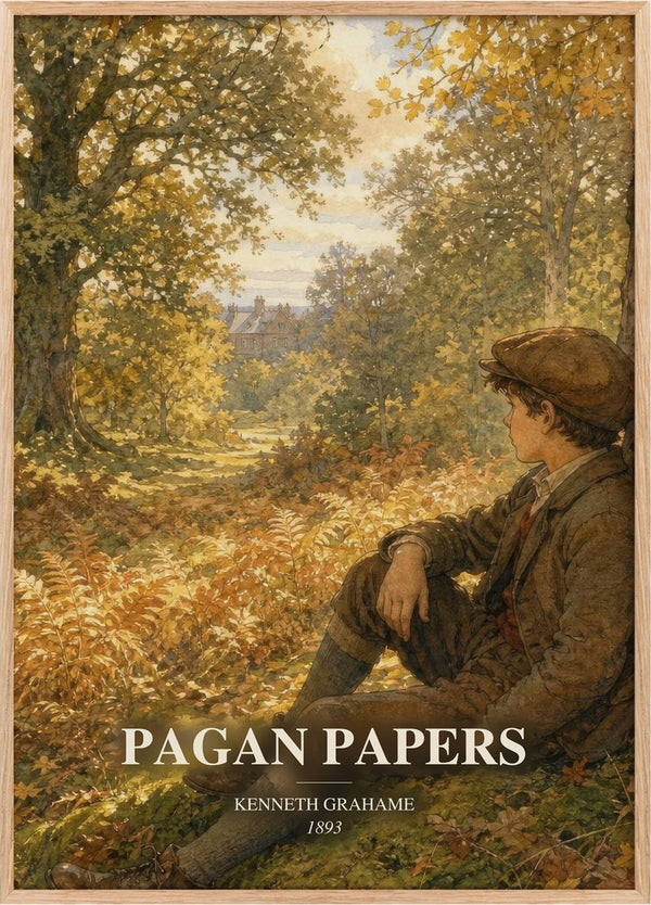 Pagan Papers Book Watercolour Illustration by Kenneth Grahame