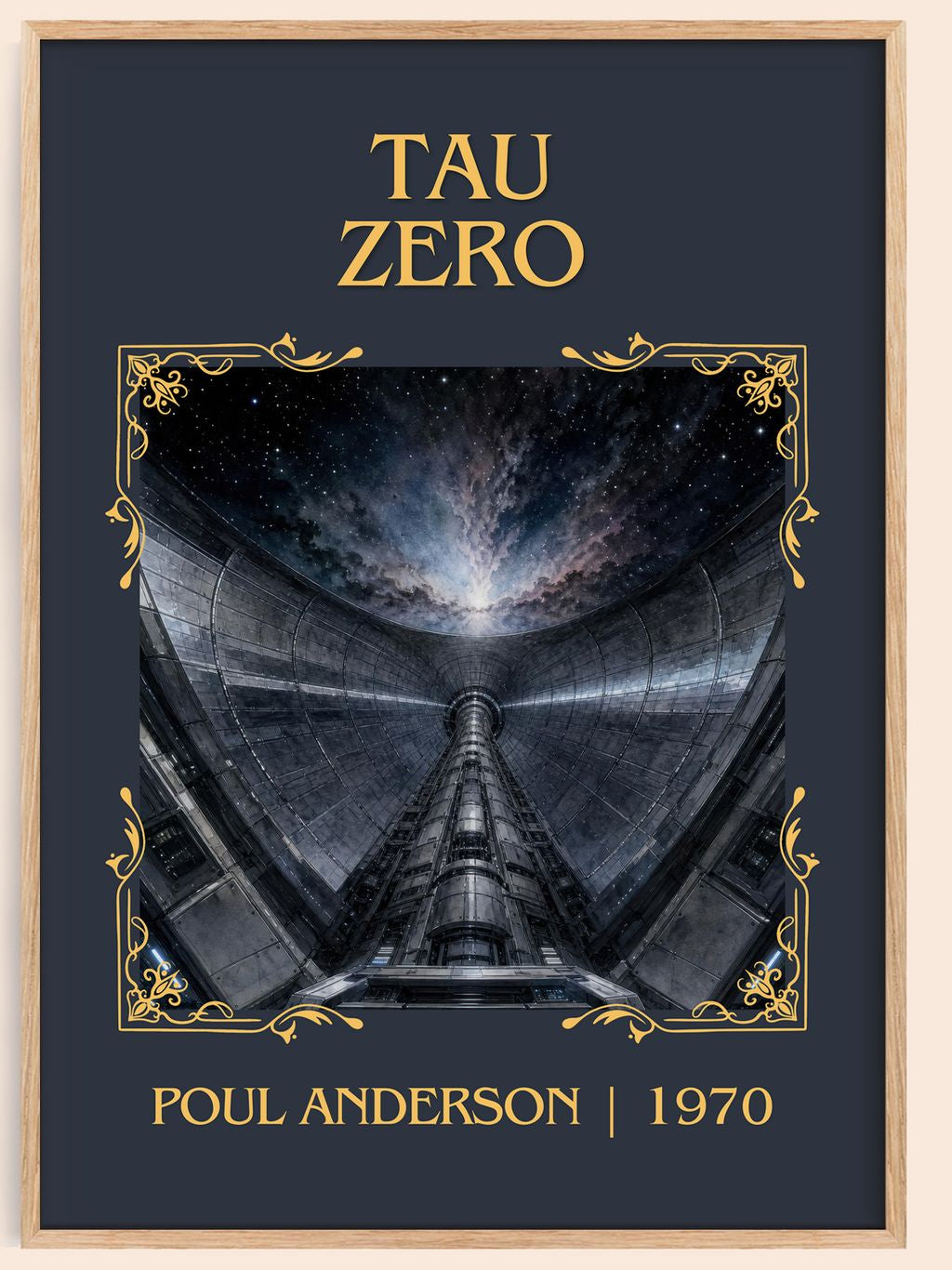 Tau Zero Classic Book Art Print by Poul Anderson – book poster