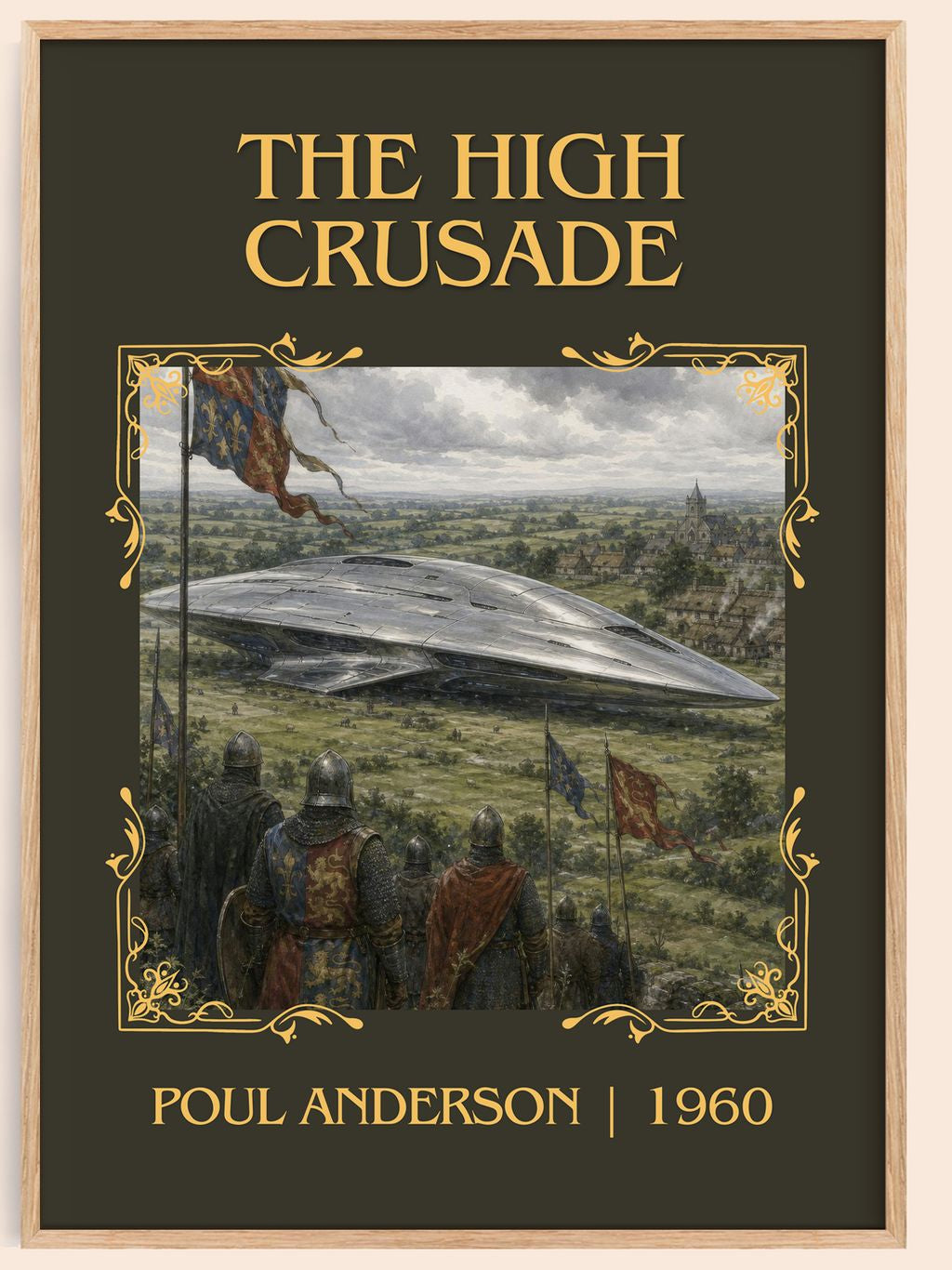The High Crusade Classic Book Art Print by Poul Anderson – book poster