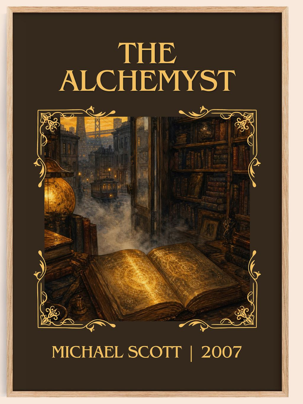 The Alchemyst Classic Book Art Print by Michael Scott – book poster