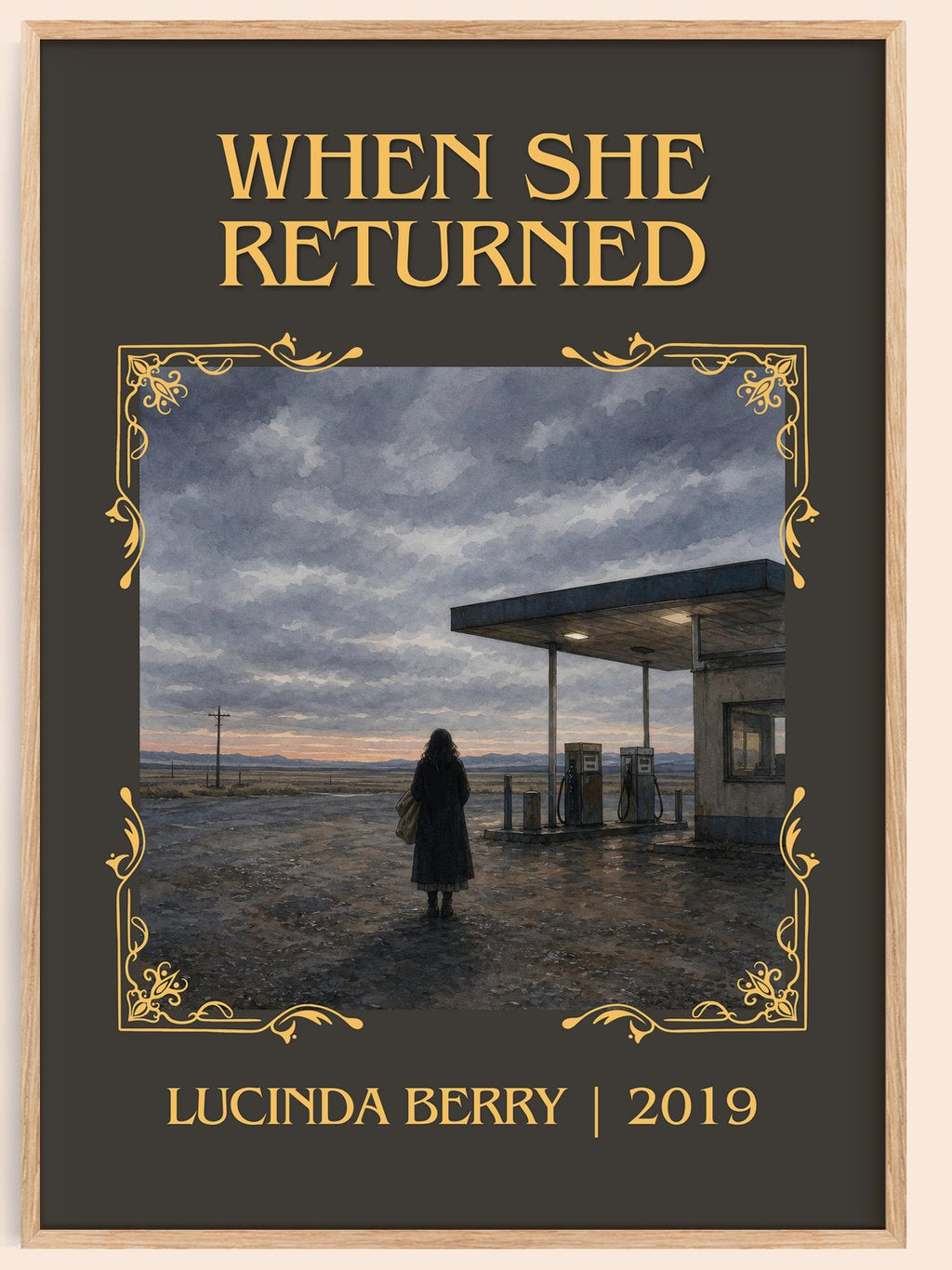 When She Returned Classic Book Art Print by Lucinda Berry – book poster
