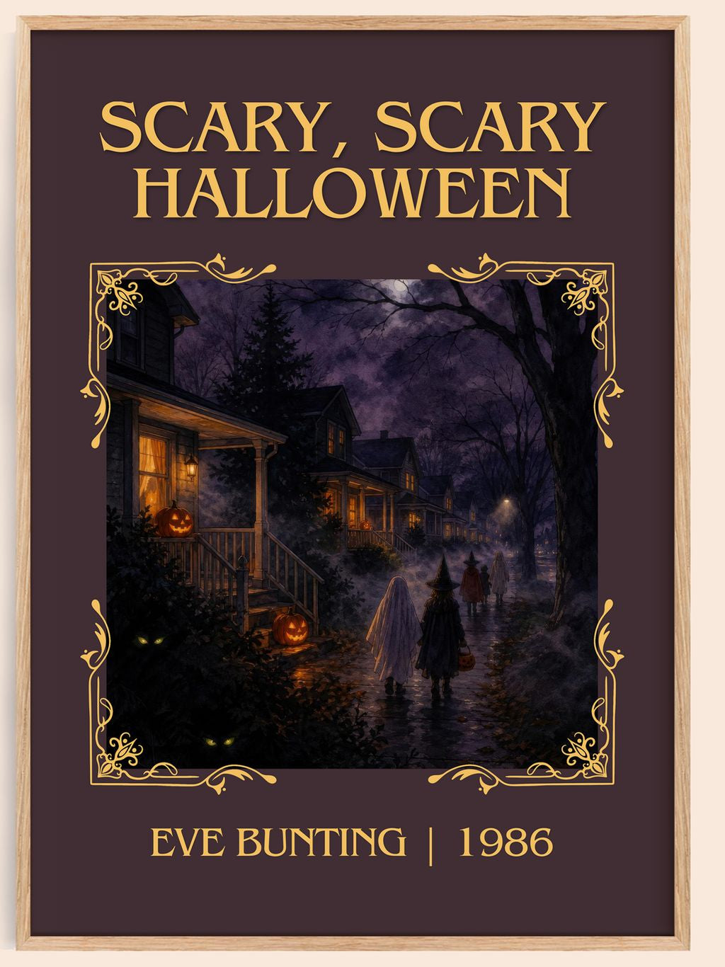Scary, Scary Halloween Classic Book Art Print by Eve Bunting – book poster
