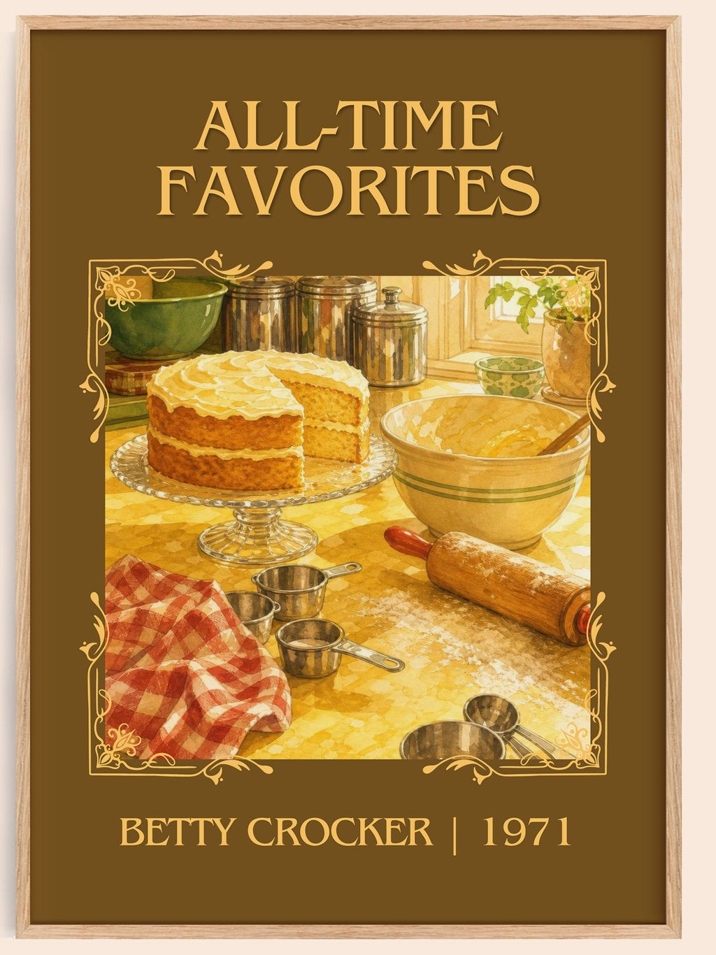 All-time favorites Classic Book Art Print by Betty Crocker – book poster