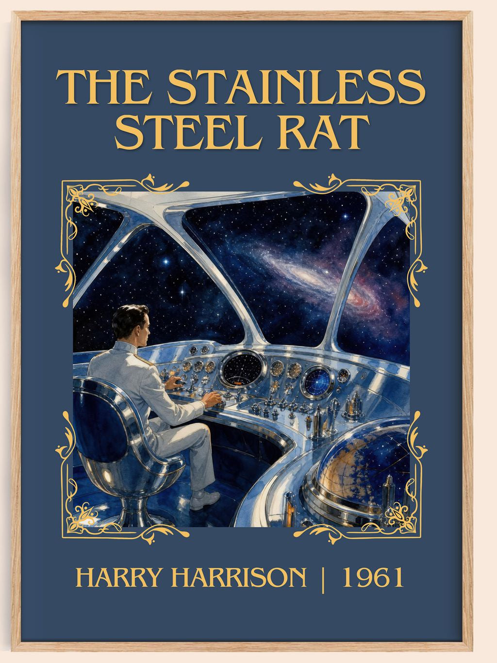 The Stainless Steel Rat Classic Book Art Print by Harry Harrison – book poster