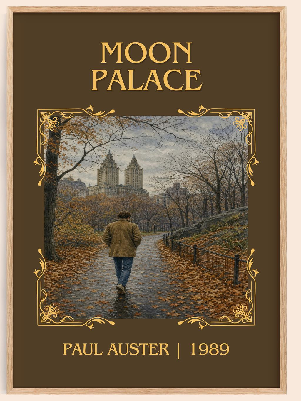 Moon Palace Classic Book Art Print by Paul Auster – book poster