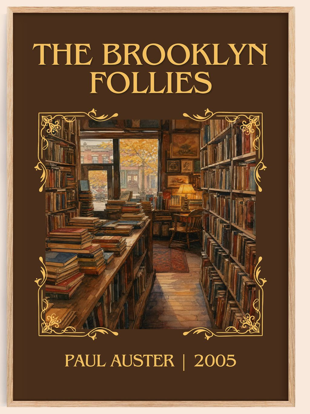 The Brooklyn Follies Classic Book Art Print by Paul Auster – book poster