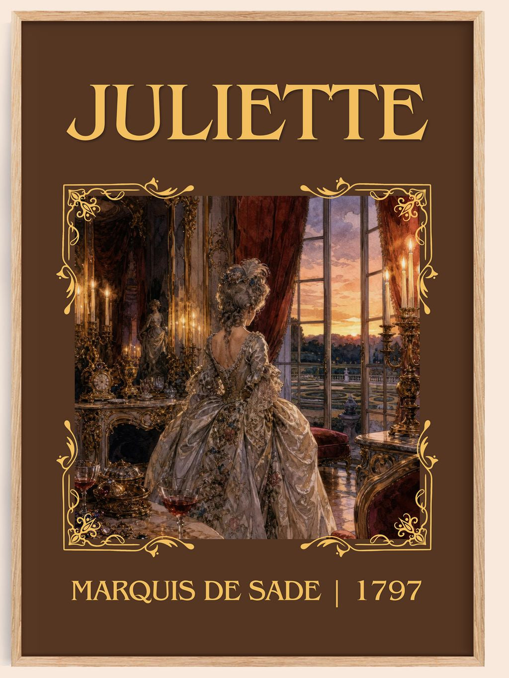 Juliette Classic Book Art Print by Marquis de Sade – book poster