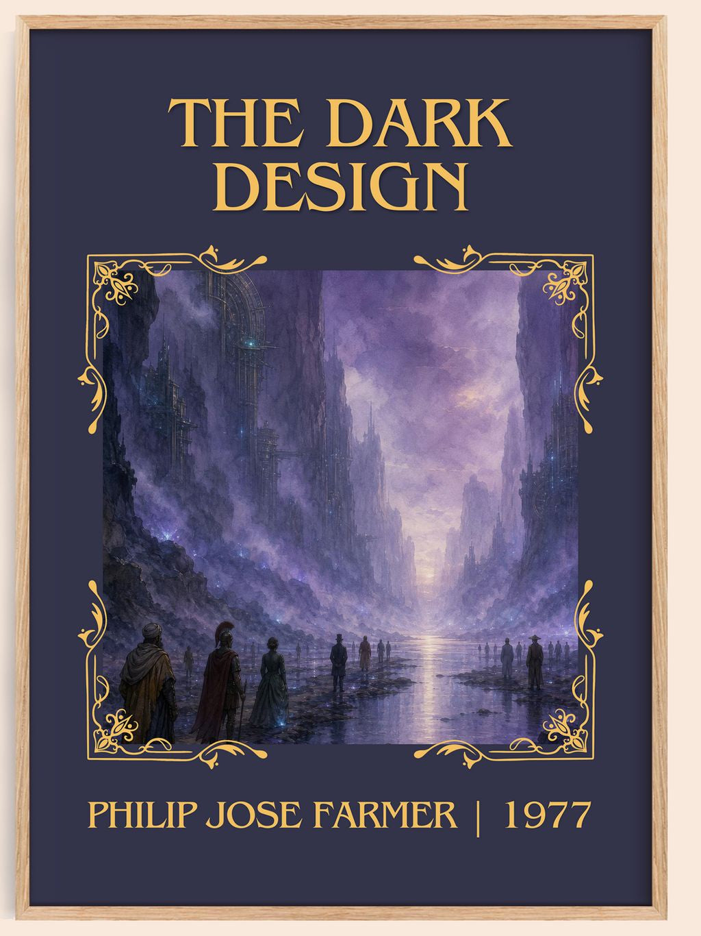 The dark design Classic Book Art Print by Philip José Farmer – book poster