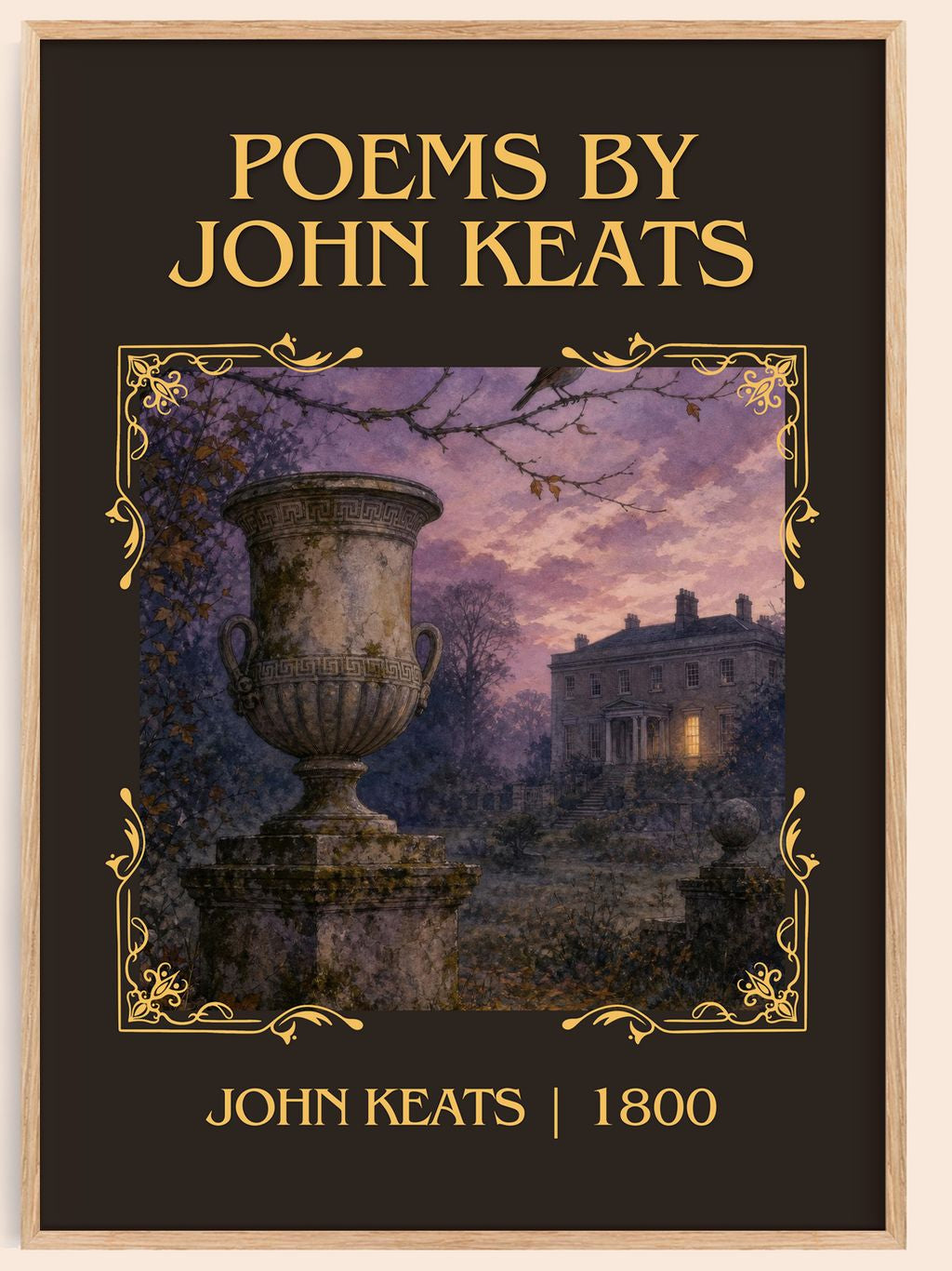 Poems by John Keats Classic Book Art Print by John Keats – book poster