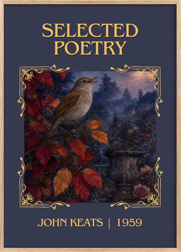 Selected poetry Classic Book Art Print by John Keats