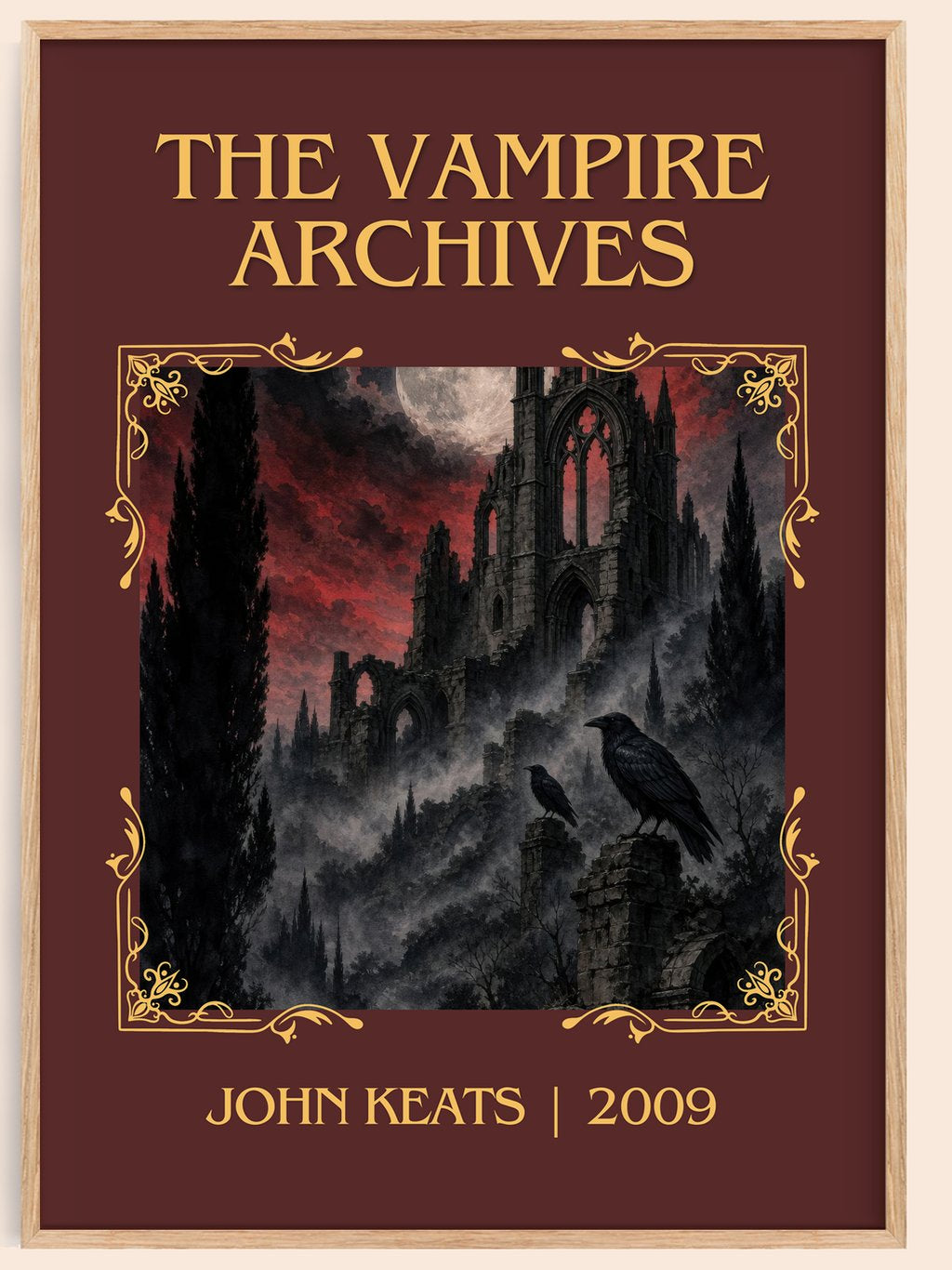 The Vampire Archives Classic Book Art Print by John Keats – book poster