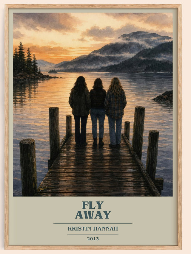 Fly Away Book Cover Poster by Kristin Hannah