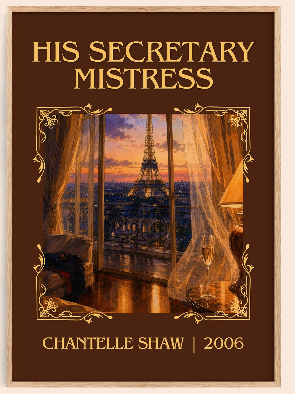 His Secretary Mistress Classic Book Art Print by Chantelle Shaw – book poster