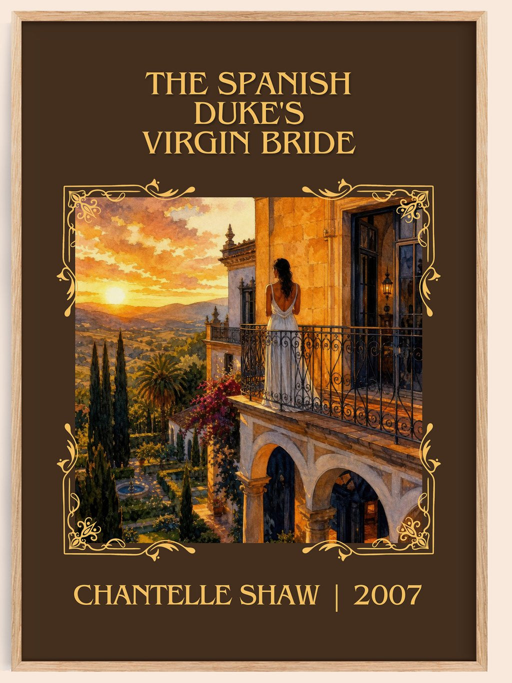 Spanish Duke's Virgin Bride Classic Book Art Print by Chantelle Shaw – book poster