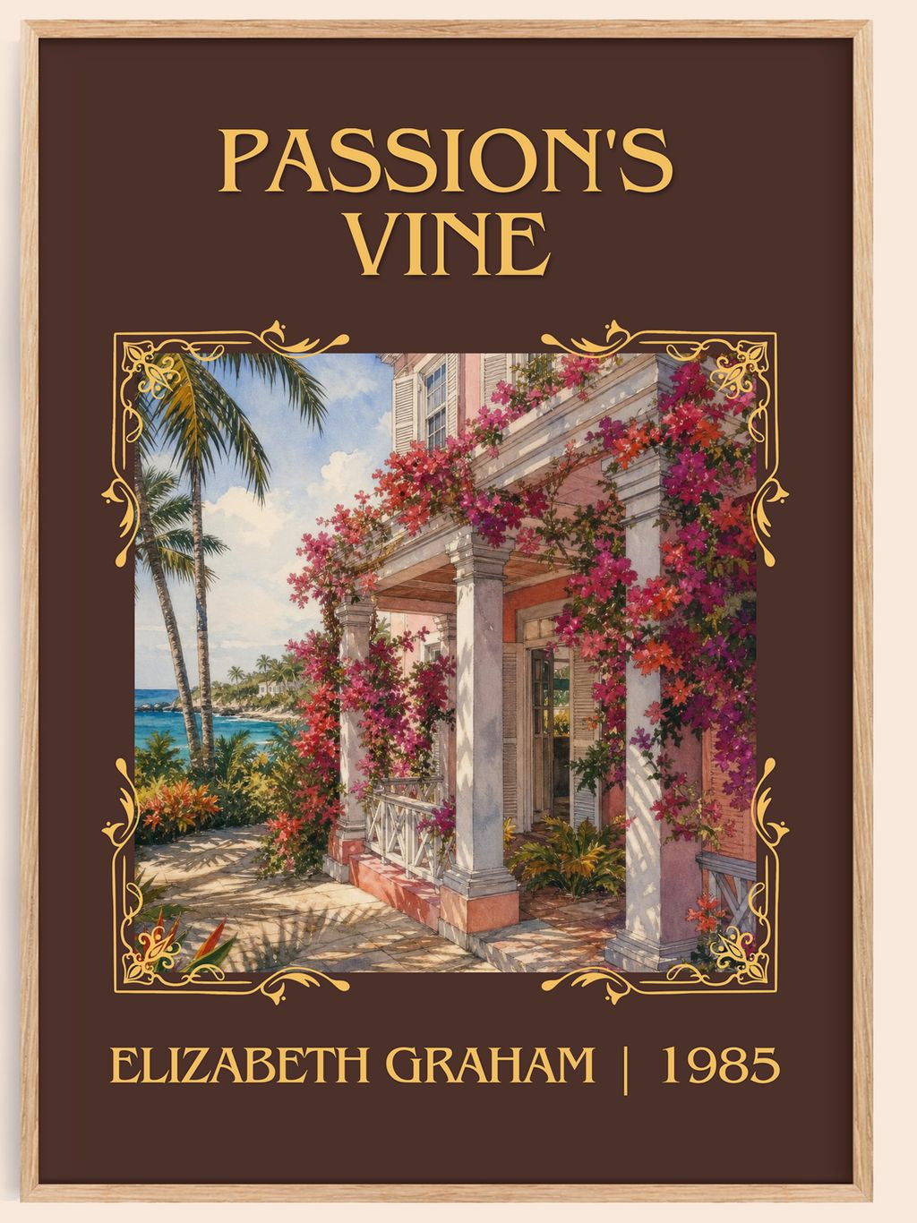 Passion's Vine Classic Book Art Print by Elizabeth Graham – book poster