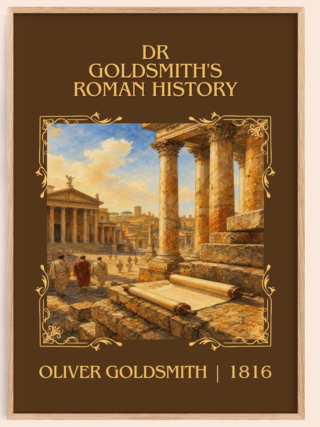 Dr Goldsmith's Roman history Classic Book Art Print by O. Goldsmith – book poster