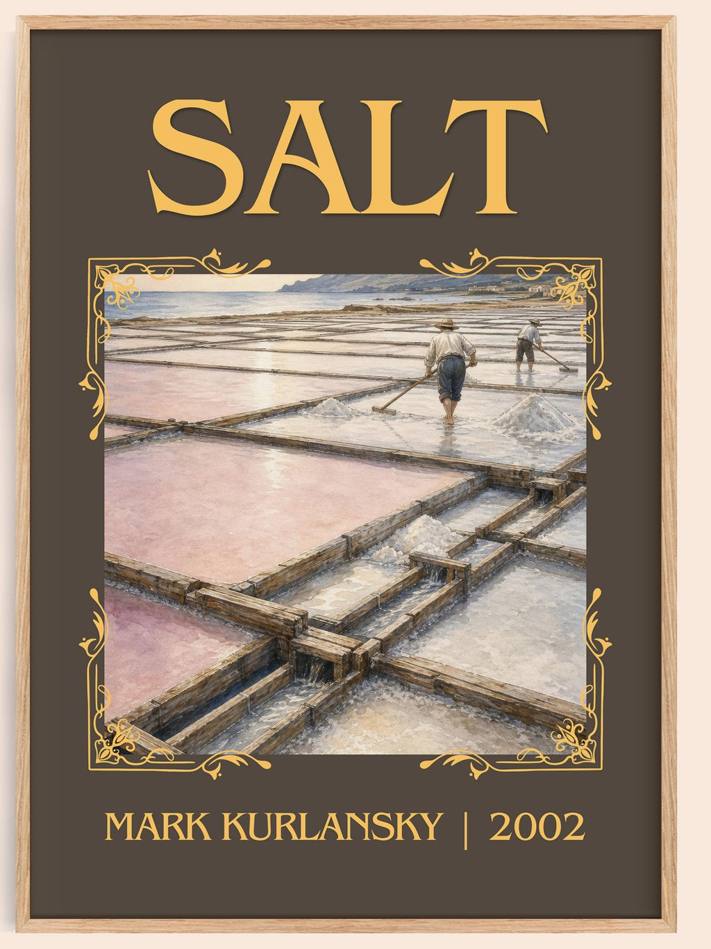 Salt Classic Book Art Print by Mark Kurlansky – book poster