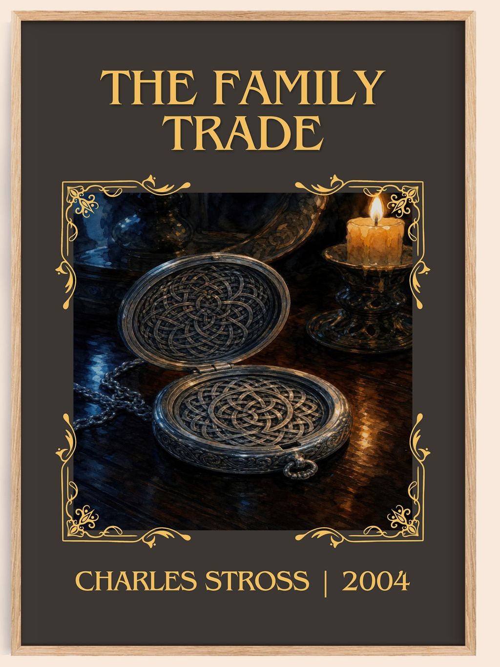 The family trade Classic Book Art Print by Charles Stross – book poster