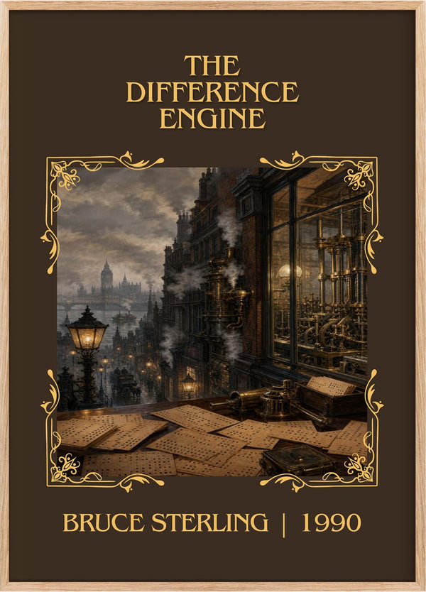 The Difference Engine Classic Book Art Print by Bruce Sterling