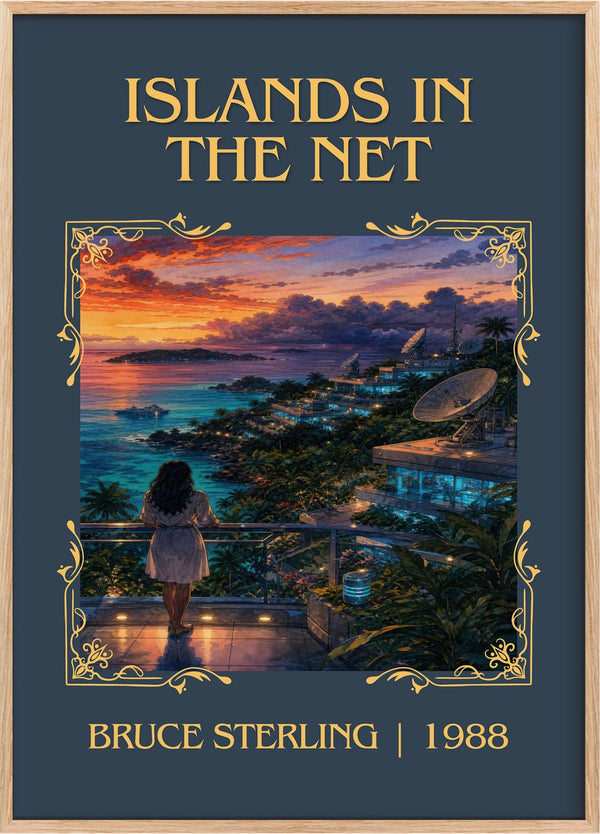 Islands in the Net Classic Book Art Print by Bruce Sterling