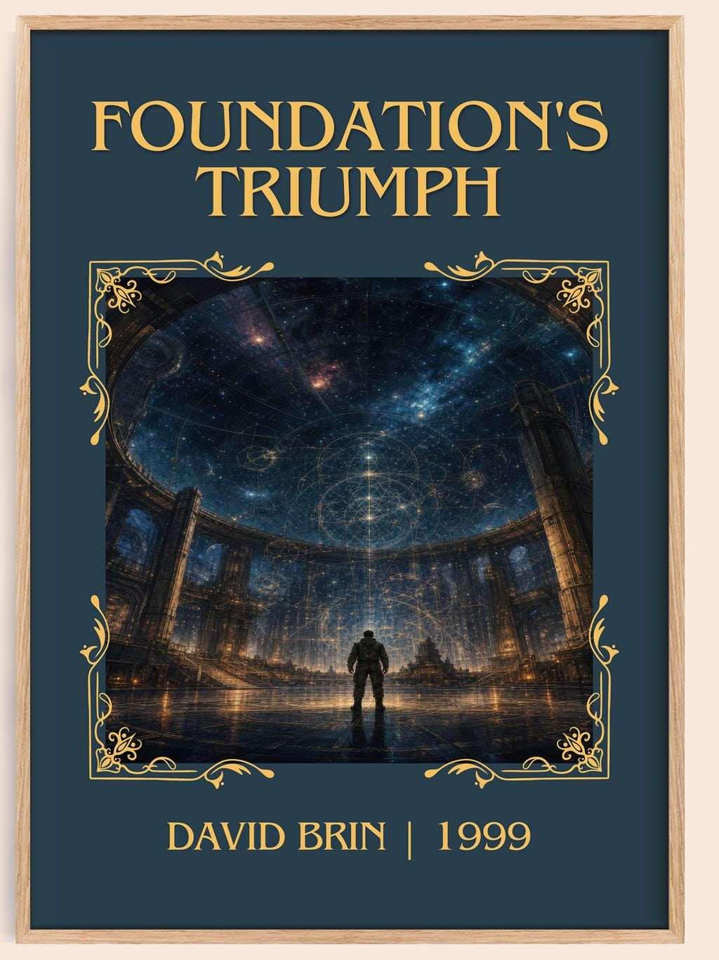 Foundation's Triumph Classic Book Art Print by David Brin – book poster