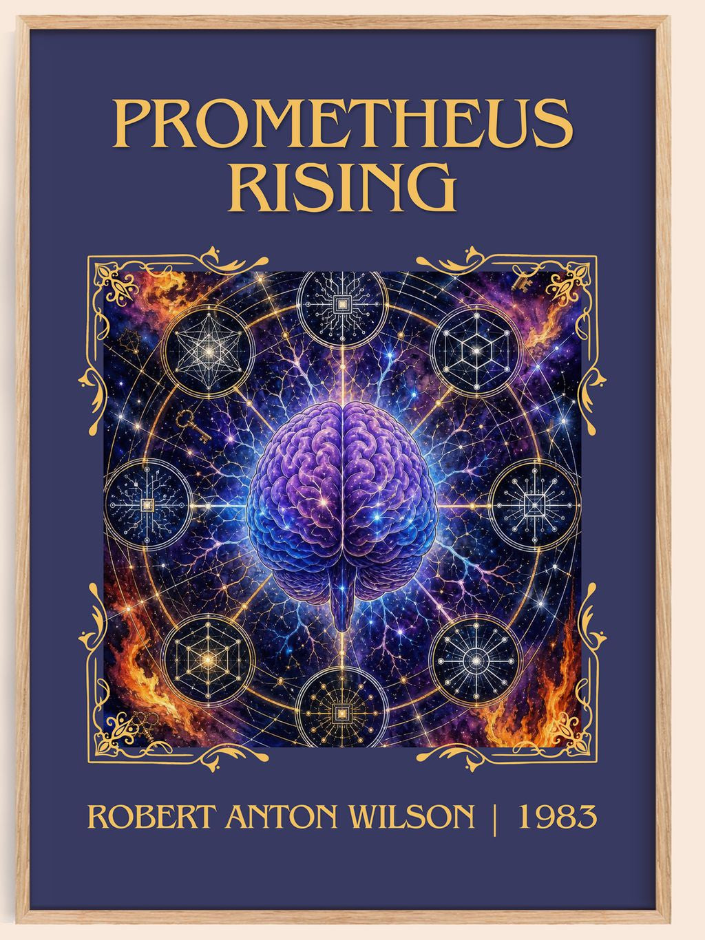 Prometheus Rising Classic Book Art Print by Robert Anton Wilson – book poster